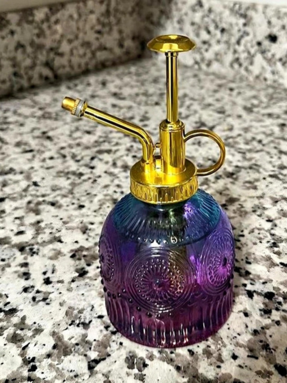 Purple & Gold Decorative Glass Mister